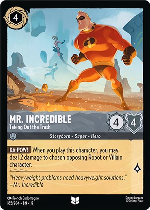 Mr. Incredible - Taking Out the Trash - Uncommon (185/204)