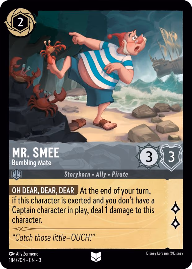 Mr. Smee - Bumbling Mate - Uncommon (184/204)