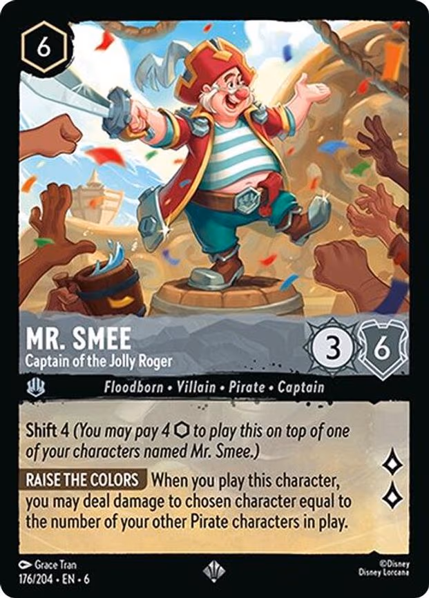Mr. Smee - Captain of the Jolly Roger - Super Rare (176/204)