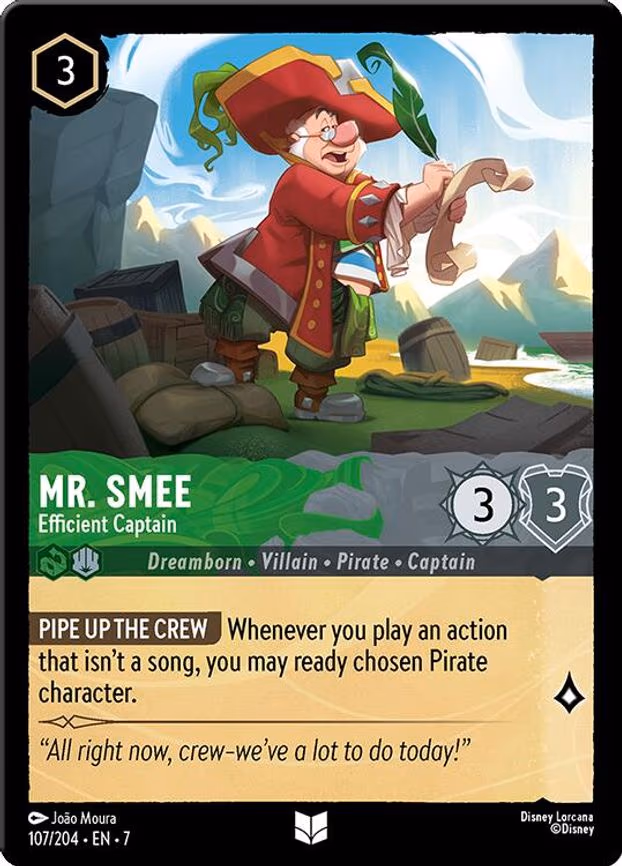 Mr. Smee - Efficient Captain - Uncommon (107/204)