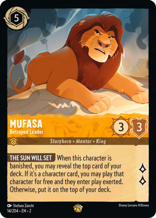 Mufasa - Betrayed Leader - Legendary (14/204)