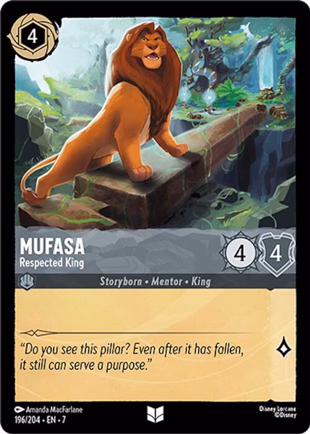 Mufasa - Respected King - Uncommon (196/204)