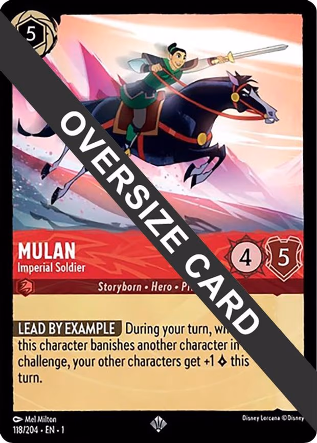 Mulan - Imperial Soldier (Oversized) - Super Rare (118/204)