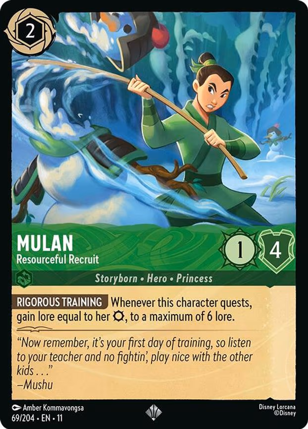 Mulan - Resourceful Recruit - Super Rare (69/204)