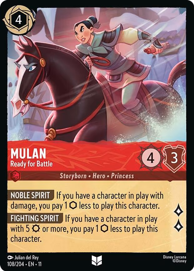 Mulan - Ready for Battle - Uncommon (108/204)