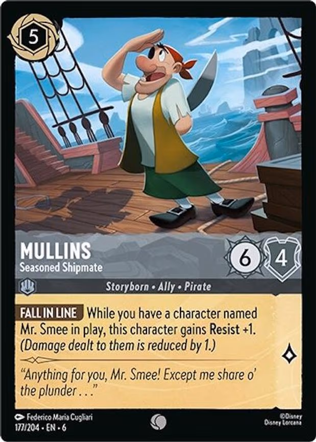 Mullins - Seasoned Shipmate - Common (177/204)