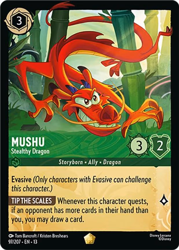 Mushu - Stealthy Dragon - Legendary (97/204)
