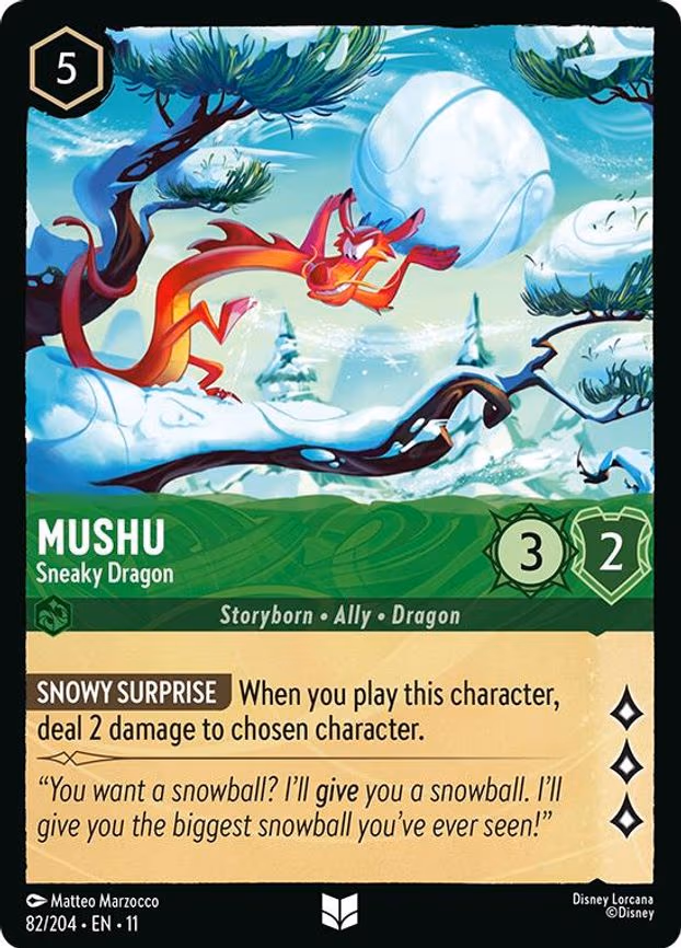 Mushu - Sneaky Dragon - Uncommon (82/204)