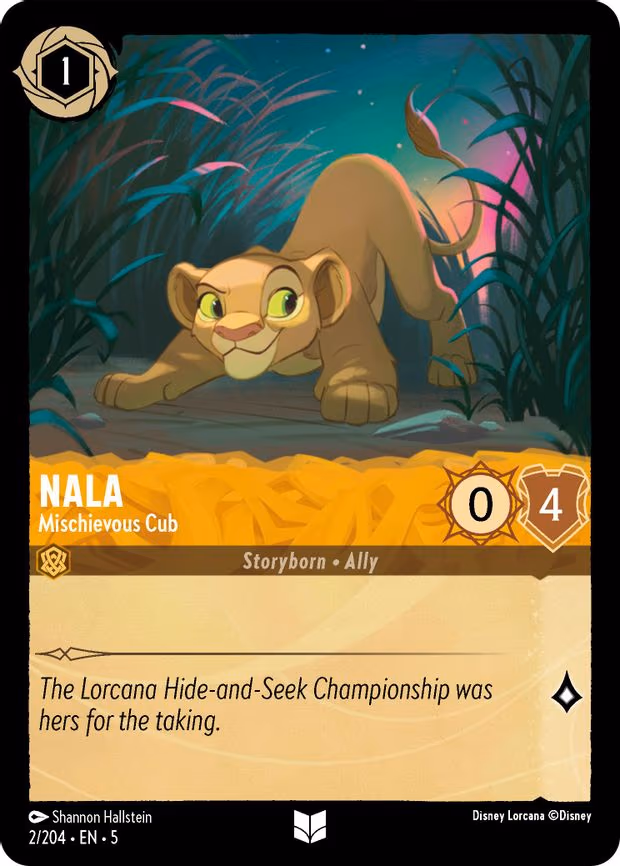 Nala - Mischievous Cub - Uncommon (2/204)