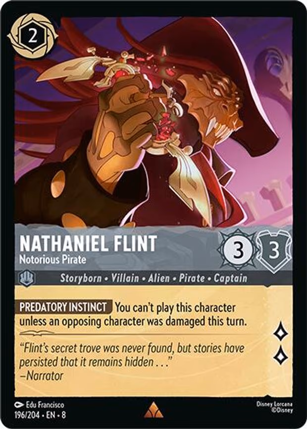 Nathaniel Flint - Notorious Pirate - Rare (196/204)