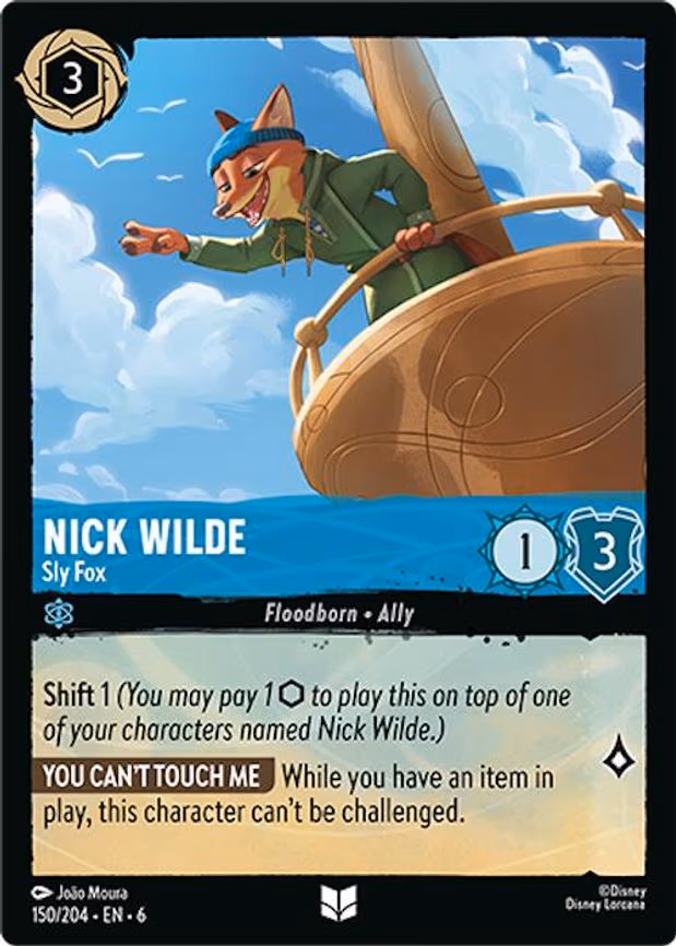 Nick Wilde - Sly Fox - Uncommon (150/204)