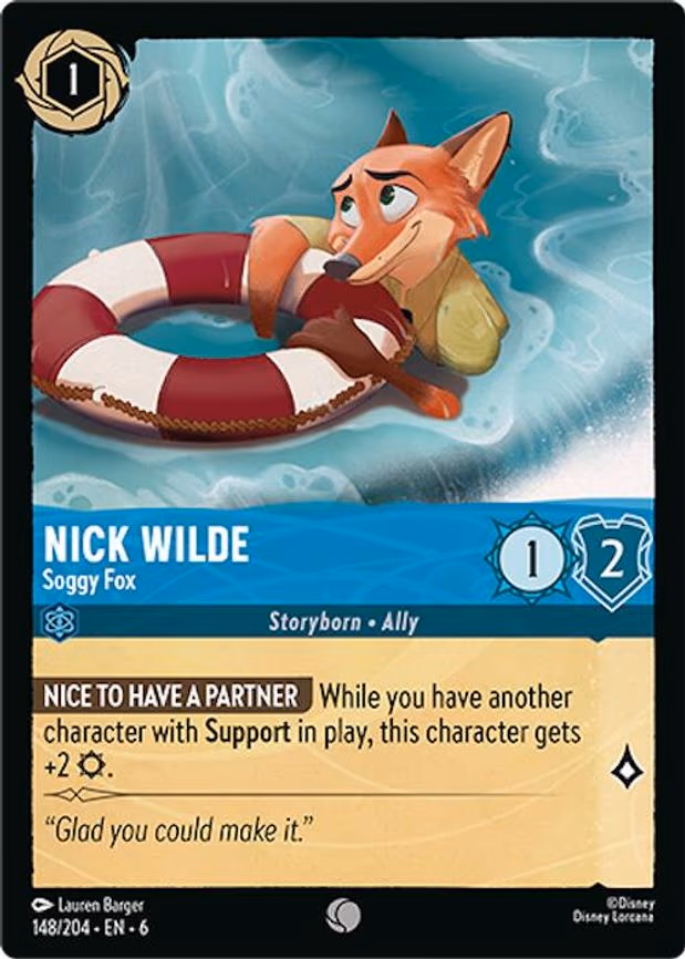 Nick Wilde - Soggy Fox - Common (148/204)