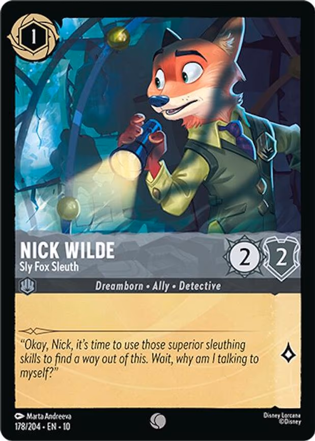 Nick Wilde - Sly Fox Sleuth - Common (178/204)
