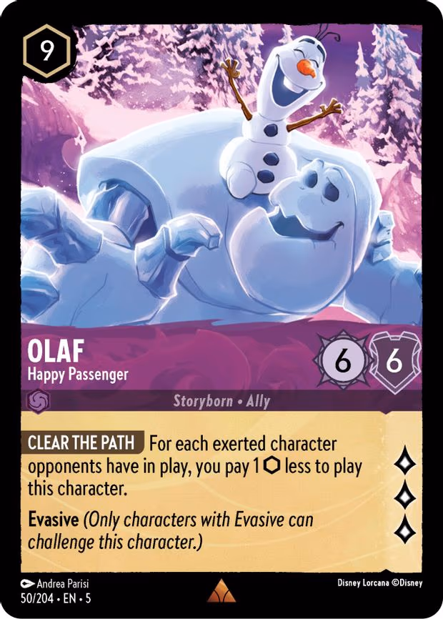 Olaf - Happy Passenger - Rare (50/204)