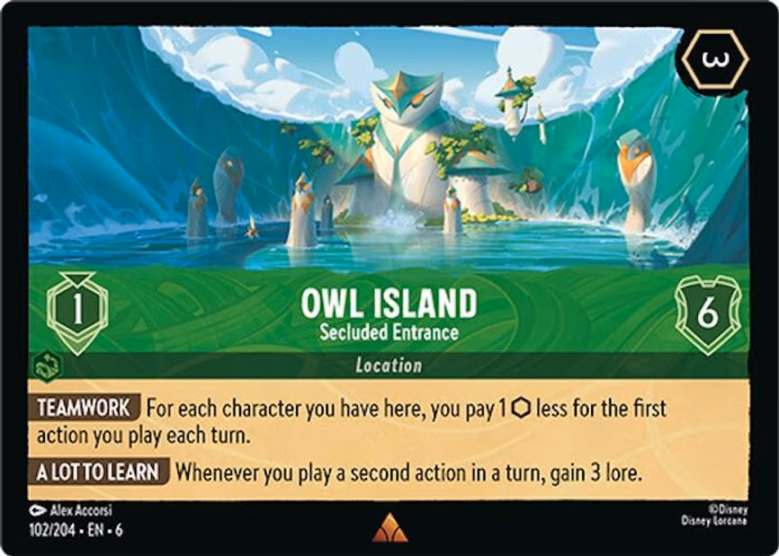 Owl Island - Secluded Entrance - Rare (102/204)