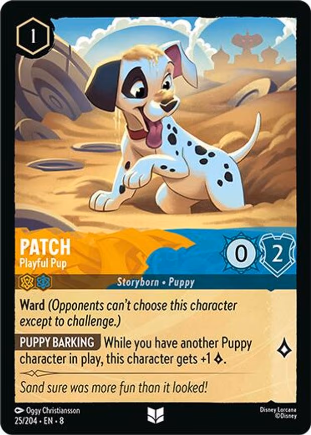 Patch - Playful Pup - Uncommon (25/204)