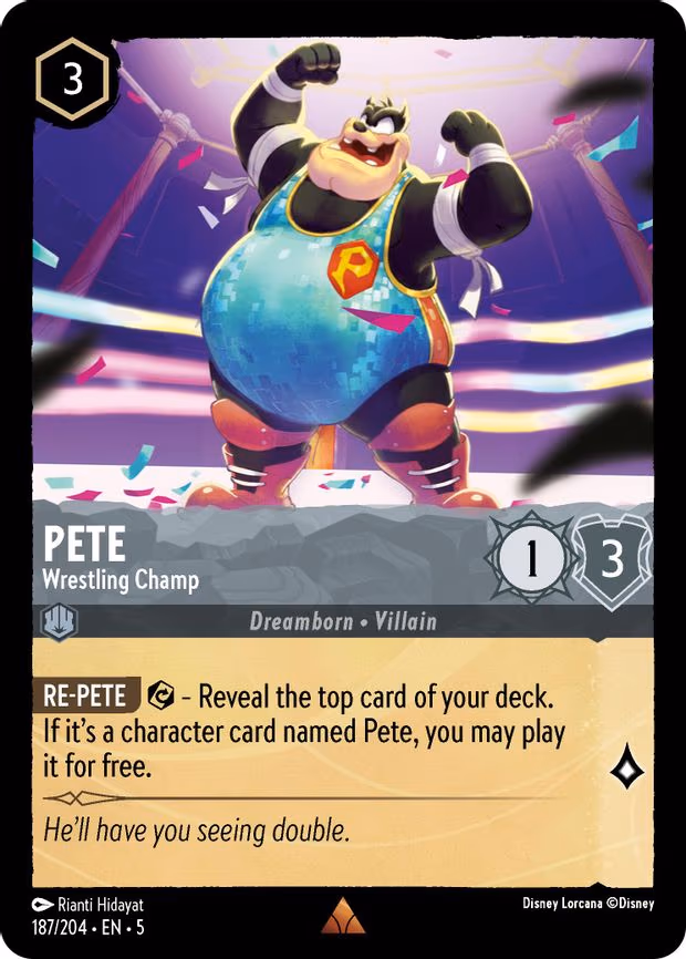 Pete - Wrestling Champ - Rare (187/204)
