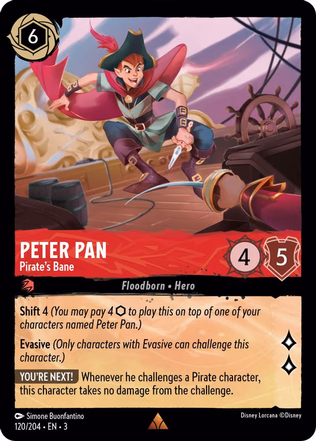 Peter Pan - Pirate's Bane - Rare (120/204)