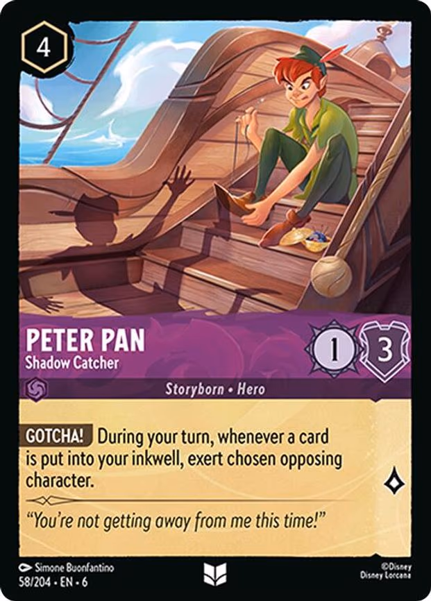 Peter Pan - Shadow Catcher - Uncommon (58/204)