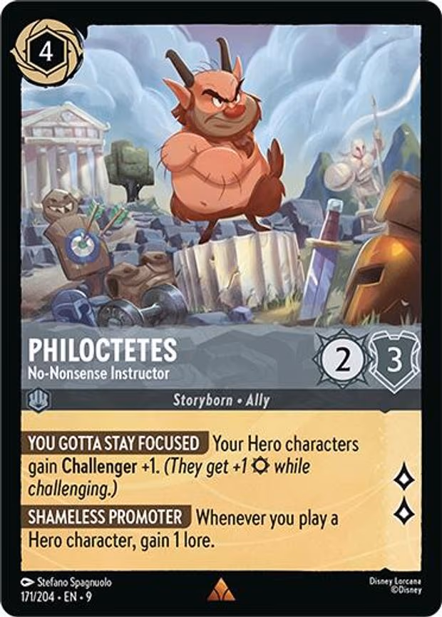 Philoctetes - No-Nonsense Instructor - Rare (171/204)
