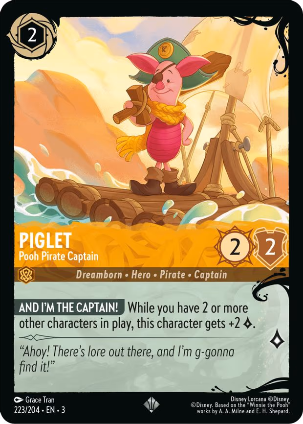 Piglet - Pooh Pirate Captain
