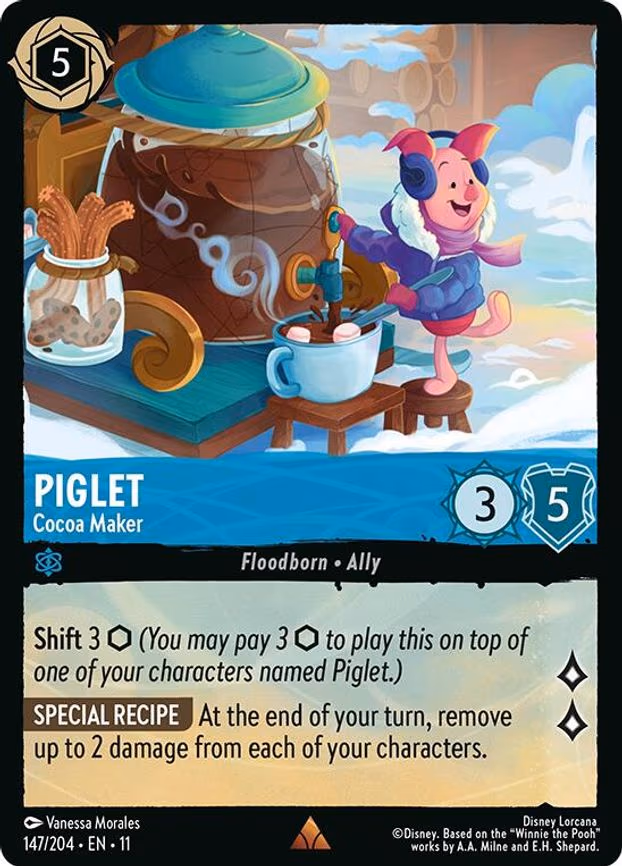 Piglet - Cocoa Maker - Rare (147/204)