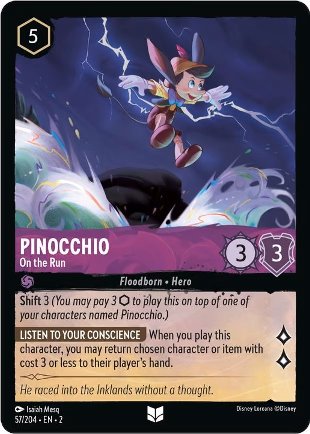 Pinocchio - On the Run - Uncommon (57/204)