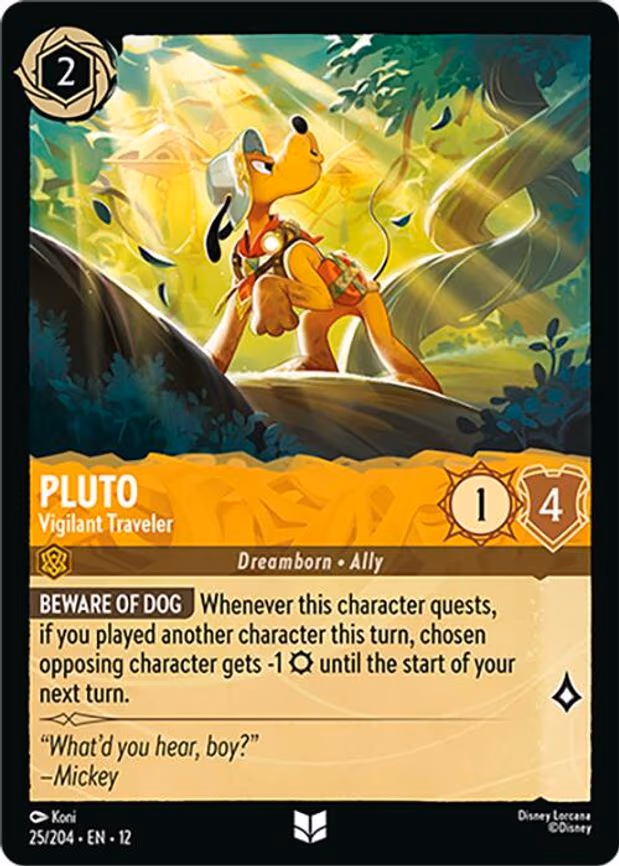 Pluto - Vigilant Traveler - Uncommon (25/204)