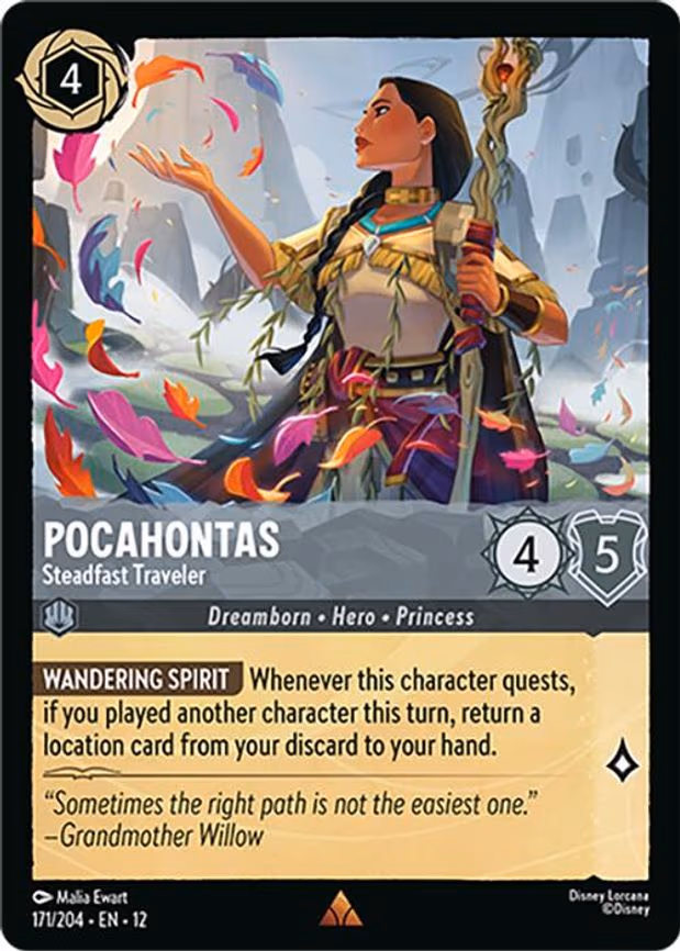 Pocahontas - Steadfast Traveler - Rare (171/204)
