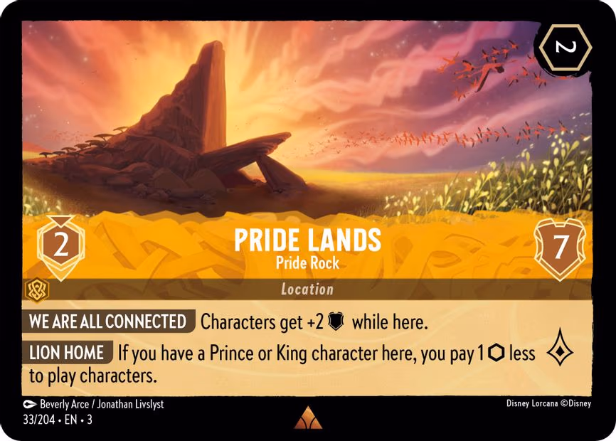 Pride Lands - Pride Rock - Rare (33/204)