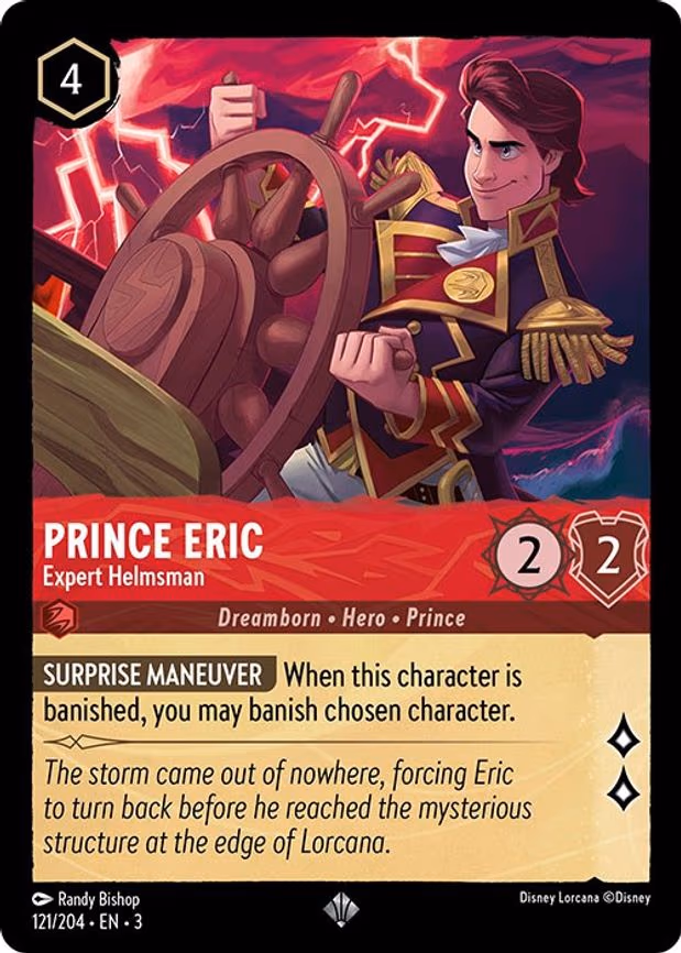 Prince Eric - Expert Helmsman - Super Rare (121/204)