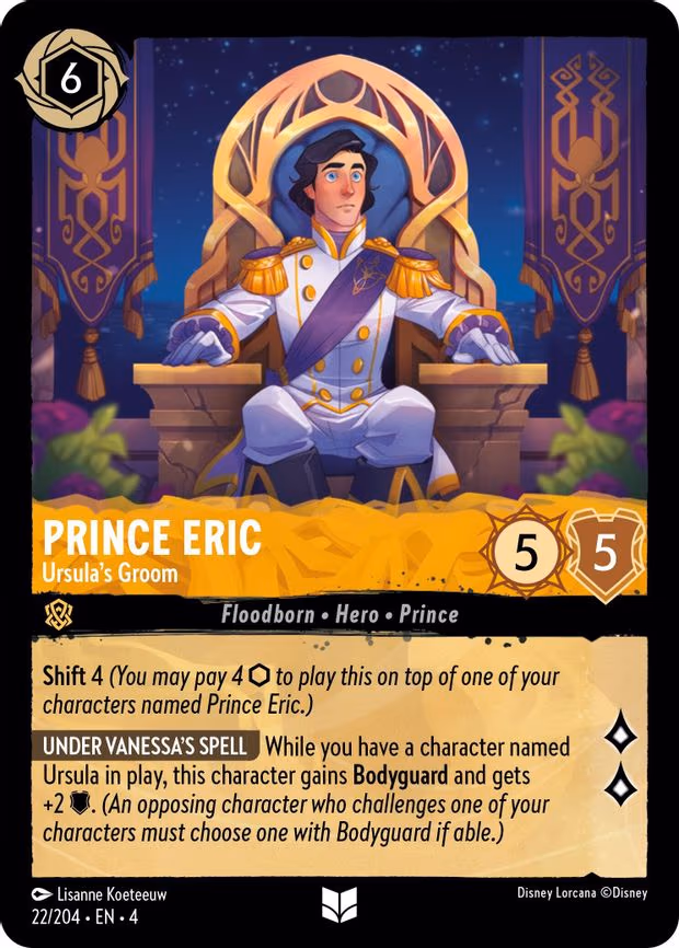 Prince Eric - Ursula's Groom - Uncommon (22/204)