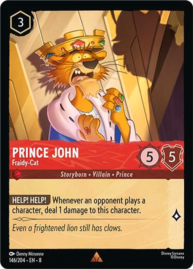 Prince John - Fraidy-Cat - Rare (146/204)