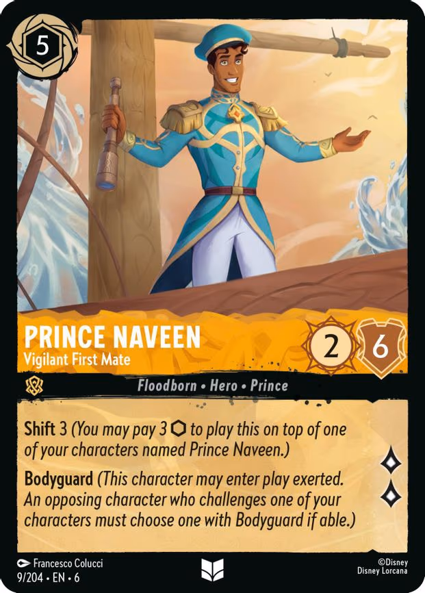 Prince Naveen - Vigilant First Mate - Uncommon (9/204)