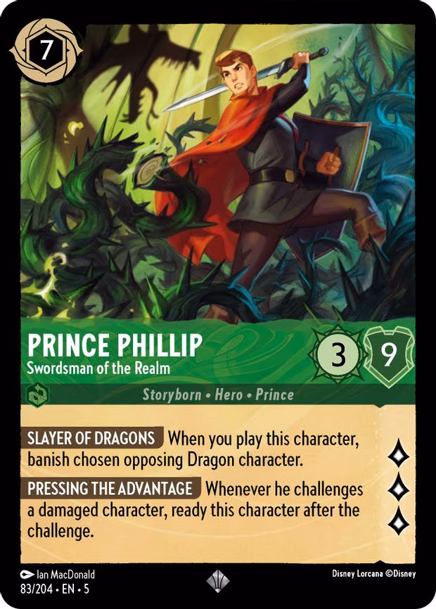 Prince Phillip - Swordsman of the Realm - Super Rare (83/204)
