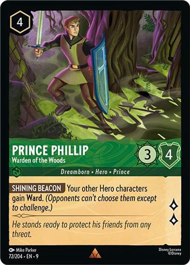 Prince Phillip - Warden of the Woods - Rare (72/204)