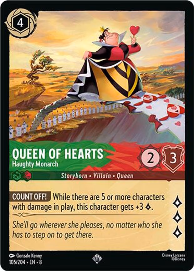 Queen of Hearts - Haughty Monarch - Super Rare (105/204)