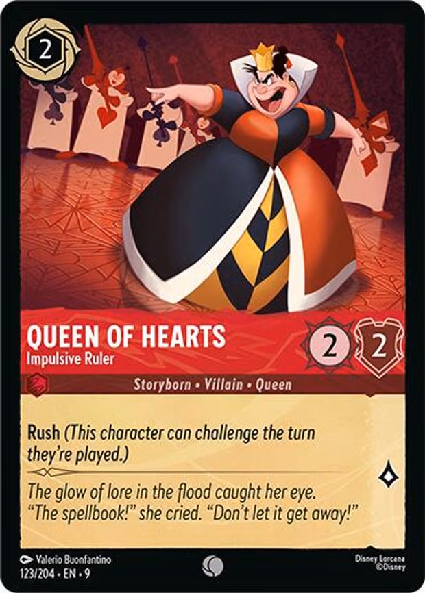 Queen of Hearts - Impulsive Ruler - Common (123/204)