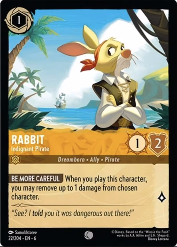 Rabbit - Indignant Pirate - Common (22/204)