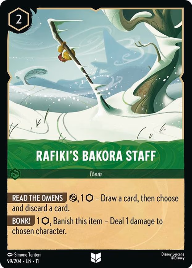 Rafiki's Bakora Staff - Uncommon (99/204)
