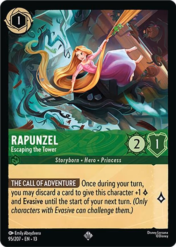Rapunzel - Escaping the Tower - Super Rare (95/204)