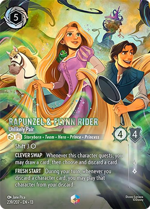 Rapunzel & Flynn Rider - Unlikely Pair (Enchanted) - Enchanted (239/204)