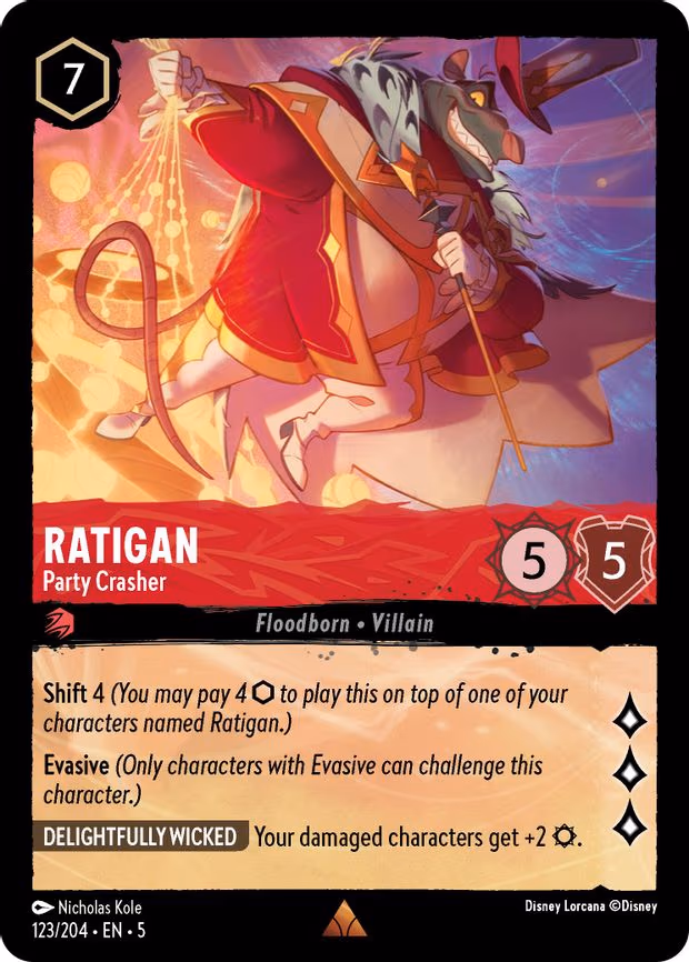Ratigan - Party Crasher - Rare (123/204)