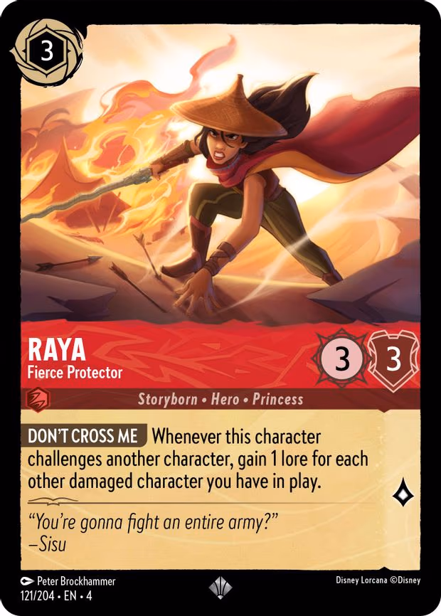 Raya - Fierce Protector - Super Rare (121/204)