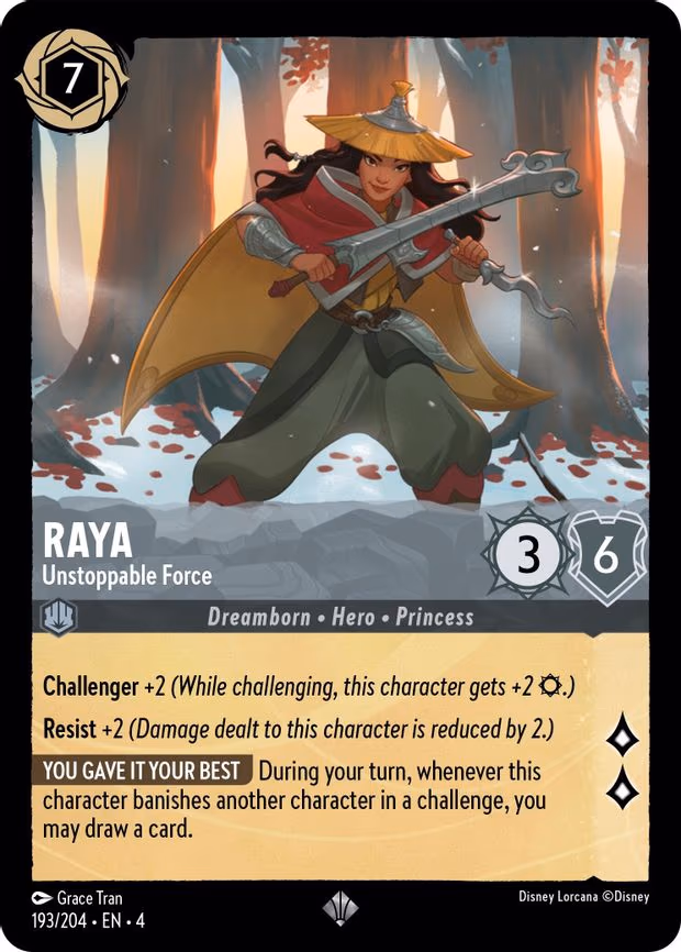 Raya - Unstoppable Force - Super Rare (193/204)