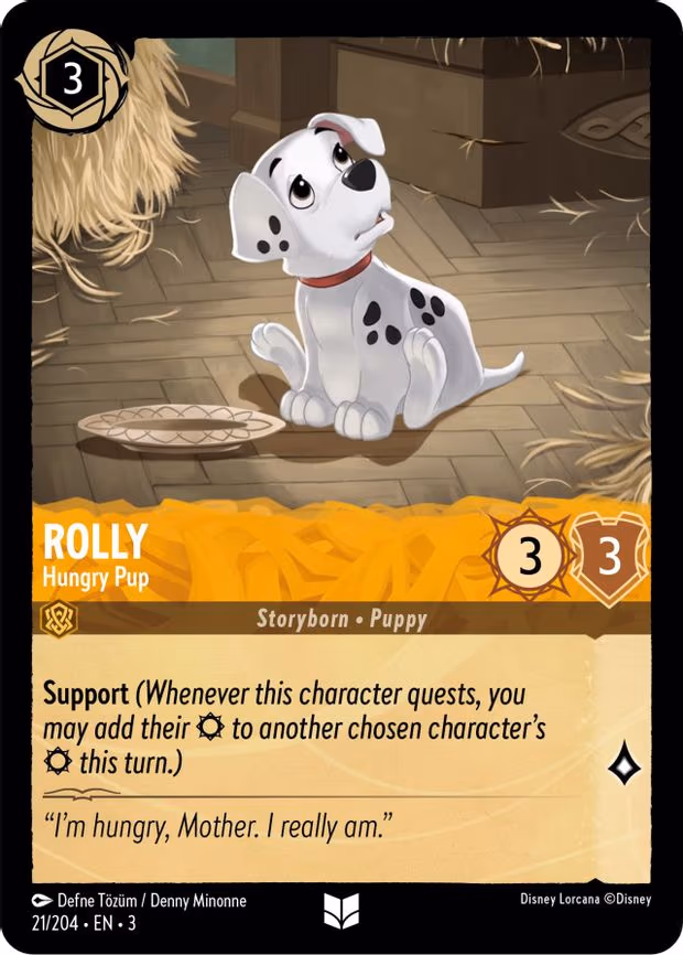 Rolly - Hungry Pup - Uncommon (21/204)
