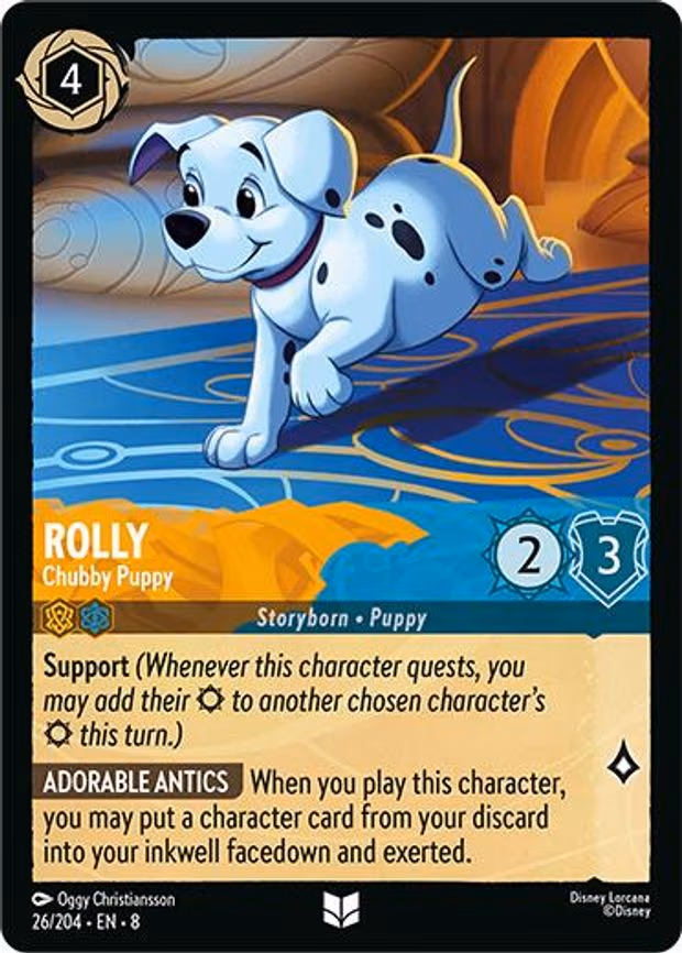 Rolly - Chubby Puppy - Uncommon (26/204)