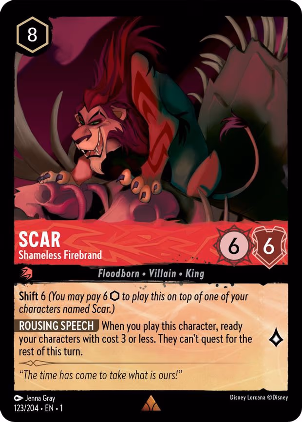 Scar - Shameless Firebrand - Rare (123/204)