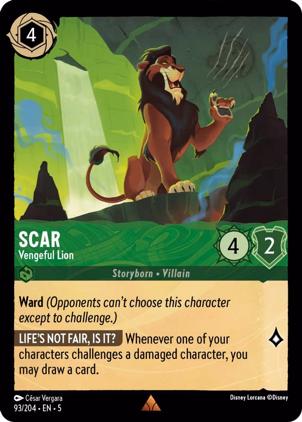 Scar - Vengeful Lion - Rare (93/204)