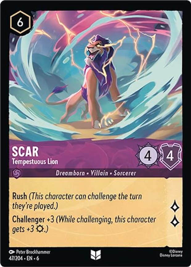Scar - Tempestuous Lion - Uncommon (47/204)